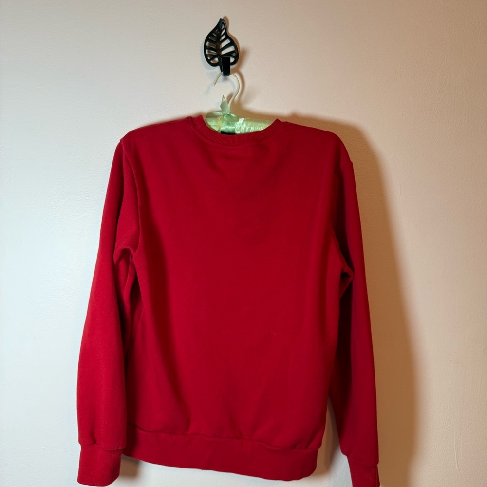 Holiday‎ Time Red Santa Crewneck Sweater Womens 34/36 - Picture 3 of 4